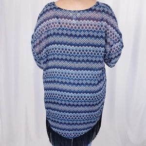 Arizona Jeans Blue and White Kimono